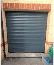 Roller electric garage door - anthracite grey